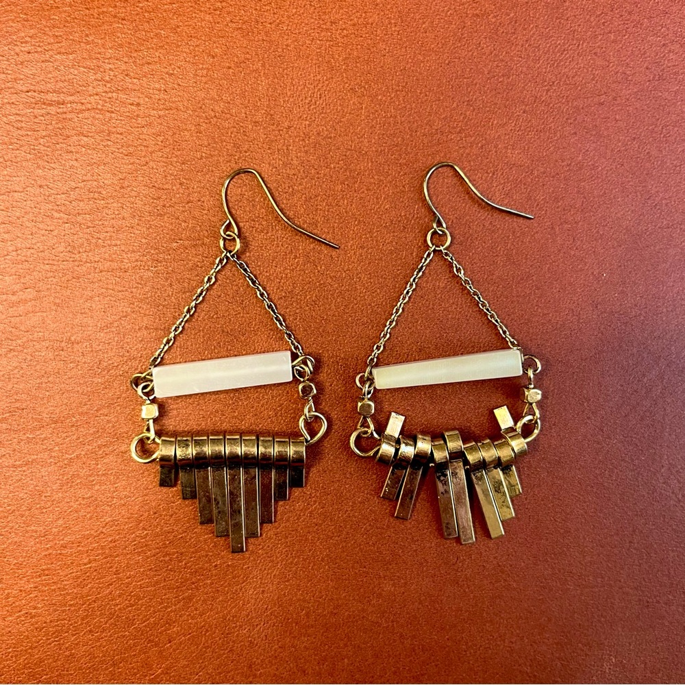 Vintage Gold Dangle Earrings